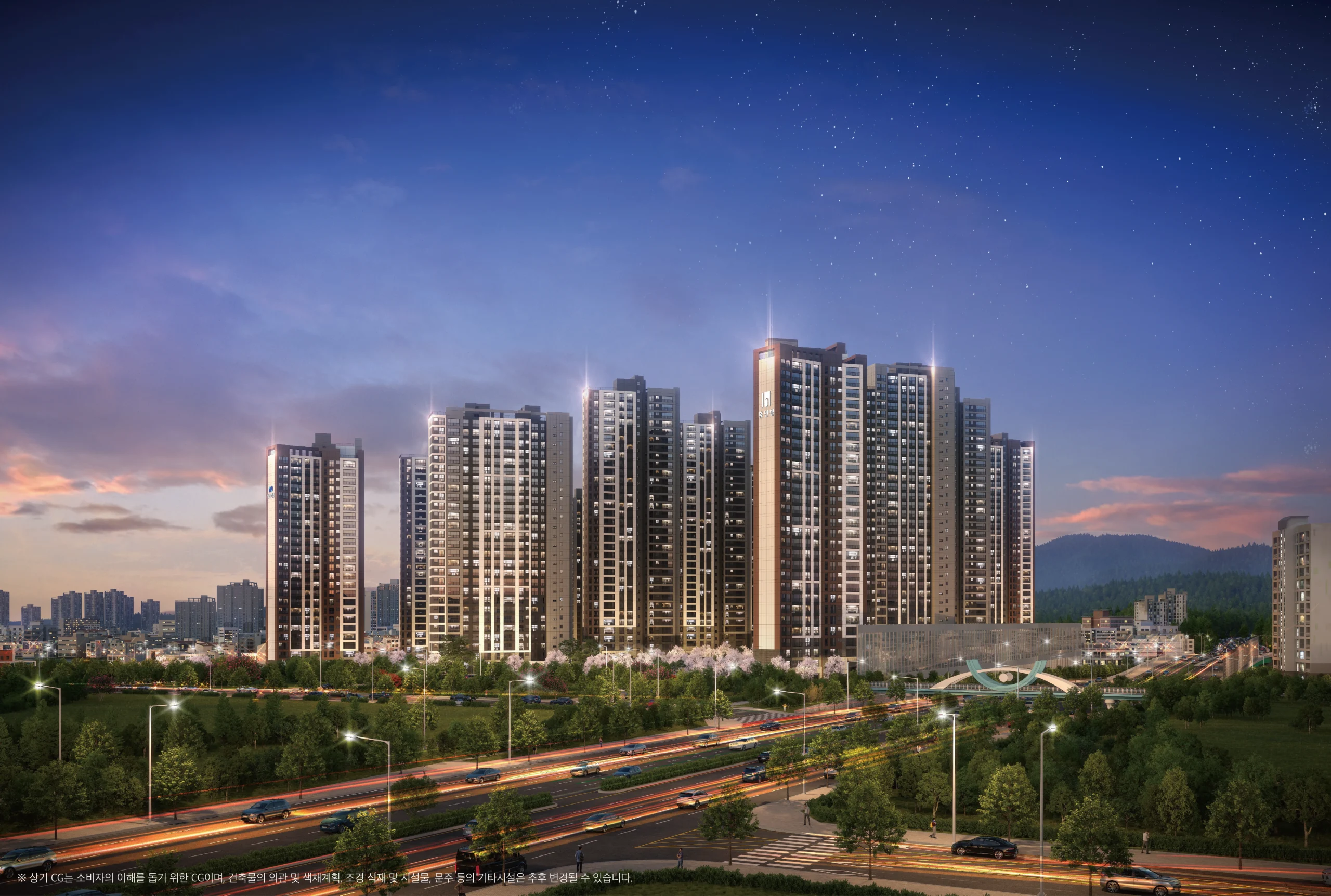 천안 휴먼빌 퍼스트시티-투시도(야경)